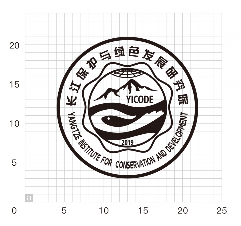 YICODE logo standard layout of icon