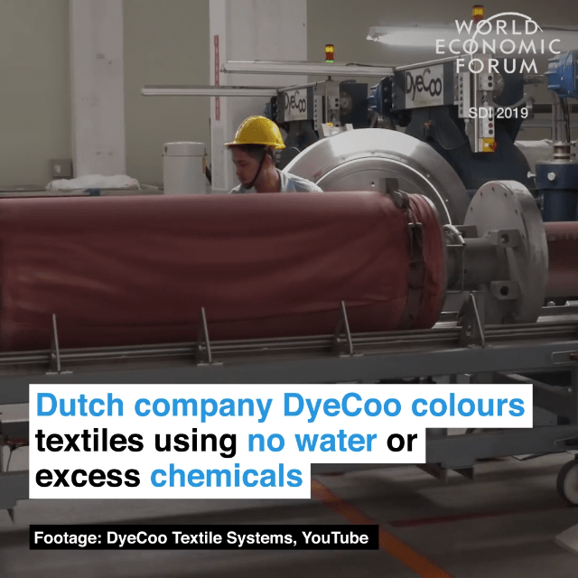 荷蘭DyeCoo公司采用無水印染技術(shù)，并且不使用過量化工物